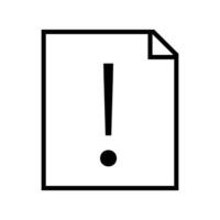 Exclamation mark icon. Attention sign. Hazard warning symbol. illustration vector