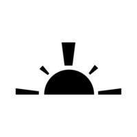 Sunrise icon on white background. Flat style. illustration. vector
