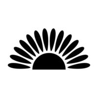 Sun icon isolated on white background for your web and mobile app design, Sun logo concept vector