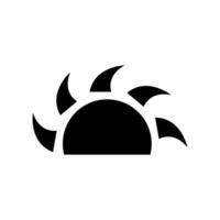 Sun and moon icon isolated on white background. Weather symbol. illustration vector