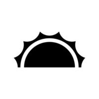 Sun icon, illustration. Flat design style, EPS 10. vector