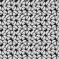 Painted skeletons Seamless pattern in grayscale. Day of the dead festive abstract background texture. illustration Wrapping, wallpaper, packing cards, poster, label or web promo banner, leaflet vector
