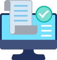 Screen Illustration Flat Design vector