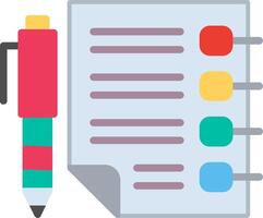 Notepad Illustration Flat Design vector