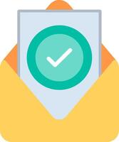 Approve Illustration Flat Design vector