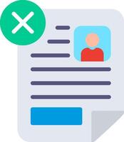Rejected Illustration Flat Design vector