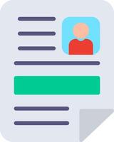 CV Illustration Flat Design vector
