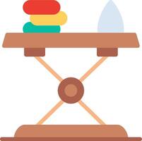 Iron Table Illustration Flat Design vector