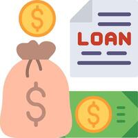Loan Illustration Flat Design vector
