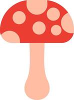 Mushroom Illustration Flat Design vector