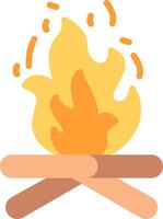 Fire Illustration Flat Design vector