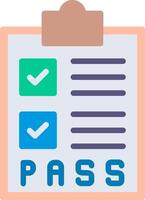 Pass Illustration Flat Design vector