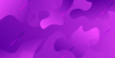 abstract dynamic purple liquid gradient color geometric fluid shape background vector