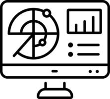 Space monitoring system in linear style vector