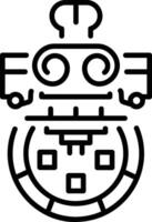 Ancient artifact icon in linear style vector
