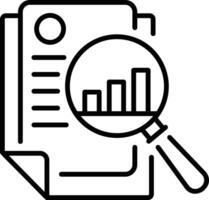 Check report icon linear style vector