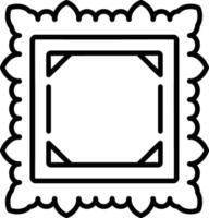A line style icon of art frame vector