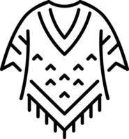 A line style icon of beautiful beach cover vector