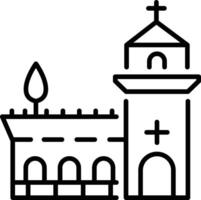 A line style icon of historical site vector