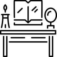 A line style icon of fortune table vector