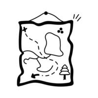 Eye catching icon of hiker trail, ready to use vector