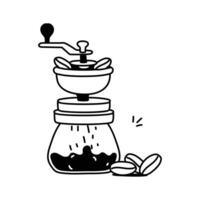 Take a look at this amazing icon of coffee grinder in modern style vector