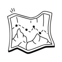 Take a look at this amazing icon of mountain location vector