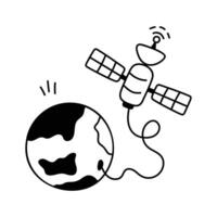 Take a look at this amazing icon of satellite mapping vector
