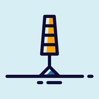 Minimalist Light Bulb Icon - Designed for Creative Thinking vector