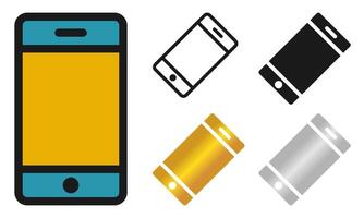 Modern Smartphone Icon - News and Media Streaming Elements Design vector