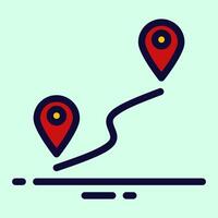 Location Marker Icon Set - Clean and Minimalist Design vector