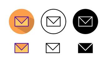 Email Icon - Simple and Modern Communication Design vector