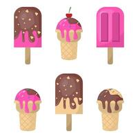 best Ice Cream Icon - Delicious and Colorful Dessert Design vector