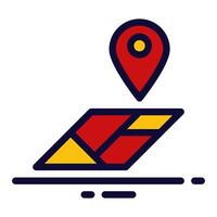 Map Location Icon Set - Ideal for Website and App Design vector