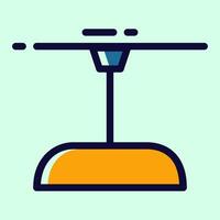 Light Bulb Outline Icon - Perfect for Innovation Concepts vector