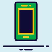 Smartphone Icon - News and Media Streaming Elements Design vector