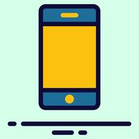 Smartphone Icon - Simple and Modern Communication Design vector