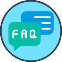 Faq Illustration Flat Design vector