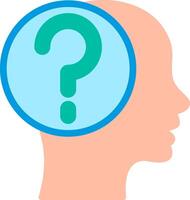 Questions Illustration Flat Design vector