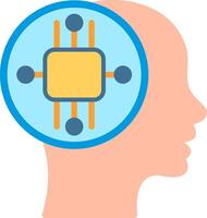 Artificial intelligence Illustration Flat Design vector