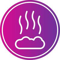 Smoke Colorful Icon Style vector