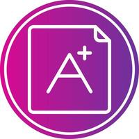 Grade Colorful Icon Style vector