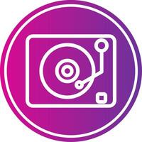 Lp Player Colorful Icon Style vector