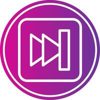 Skip Button Colorful Icon Style vector
