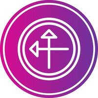 Intersect Colorful Icon Style vector
