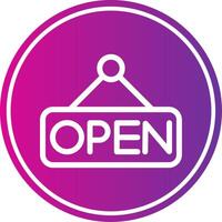 Open Colorful Icon Style vector