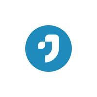 Letter J logo icon design template elements. Can be used for application, corporate identity, web design. vector