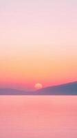 Serene Silhouette Of Person On Boat At Sunset Over Calm Waters With Vibrant Orange And Pink Sky Reflecting Colors And Tranquility In Scenic Landscape During Peaceful Moment Of Solitude And Reflection photo