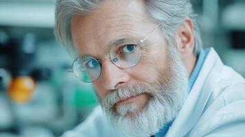 Experienced Watchmaker in White Coat Adjusting Intricate Mechanism with Precision Tools on Green Screen Background photo