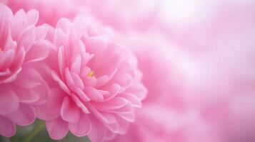 Pink Lilac Flower Closeup with Soft Focus in Dolly Shot, Elegant Floral Background Perfect for Romantic Designs and Spring Themes in AR 169 Style photo